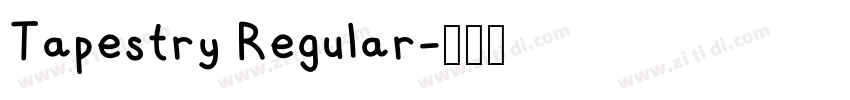 Tapestry Regular字体转换